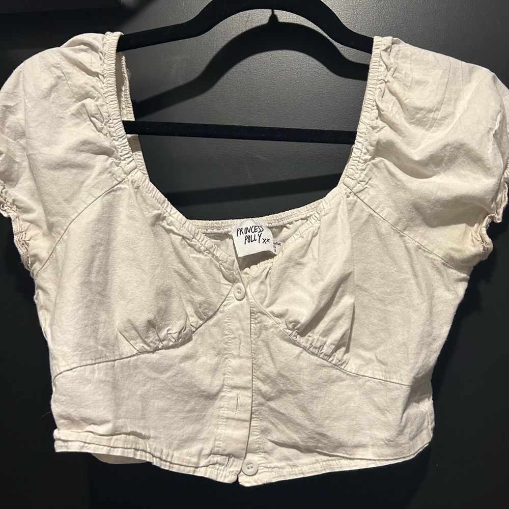 White romantic top